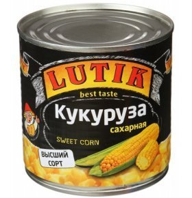 Консервированная кукуруза отборная Lutik 425 мл