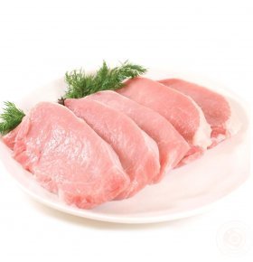 Свиной стейк из корейки без кости кг