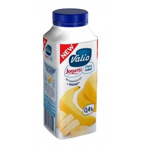 Питьевой йогурт с бананом Clean Label 0,4 % Valio 330 гр