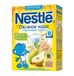 Каша молочная овсяная груша с бифидобактериями Nestle 250 гр