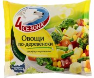 Смесь овощная Овощи по-деревенски замороженная 4 Сезона гр