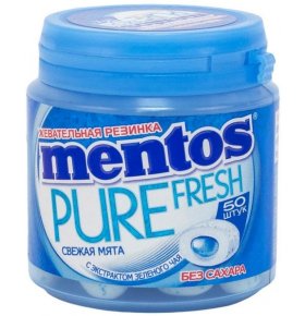 Жевательная резинка Pure со вкусом мяты Mentos 100 гр