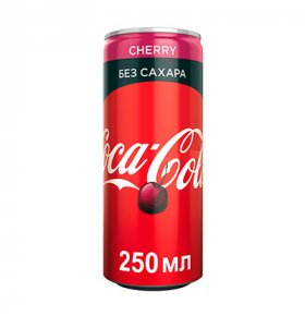 Напиток Cherry Zero Coca-cola 0,25 л