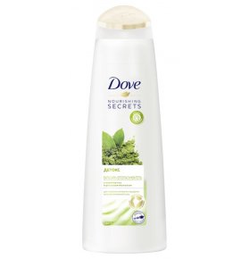 Бальзам-ополаскиватель для волос Nourishing Secrets Детокс с чаем матча и рисовым молоком Dove 350 мл