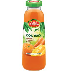 Сок морковь апельсин манго Сады Придонья 0,3 л