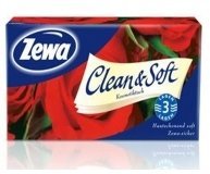 Салфетки косметические Zewa Clean&Soft 90шт