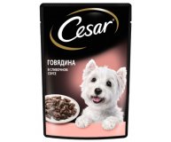 Влажный корм для собак говядина Cesar 85 гр