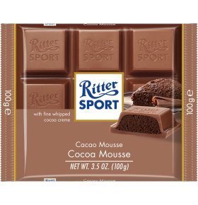 Шоколад молочный Ritter Sport альп. мол. шок. мусс 100г