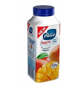 Питьевой йогурт с манго Clean Label 0,4 % Valio 330 гр