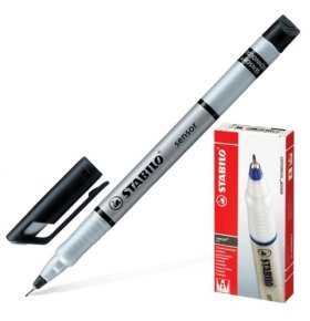 Ручка капиллярная Stabilo Sensor черная
