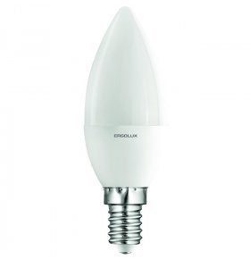 Лампа светодиодная Ergolux LED-C35 холодный свет E14 7 Вт