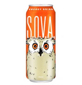Энергетический напиток S.O.V.A. Orange 0,5 л