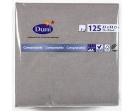 Салфетки бумажные Tissue Granite Grey 2 слоя 33х33 см Duni 125 шт