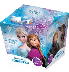 Конфеты с начинкой в коробочке Disney Холодное сердце с сюрпризом Конфитрейд 125 гр