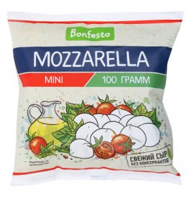 Сыр мягкий Моцарелла mini 45% Bonfesto 150 гр