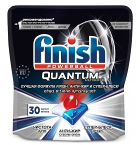 Таблетки для посудомоечной машины Finish Quantum Ultimate 30 шт