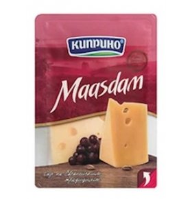 Сыр Maasdam нарезка 50% Киприно 125 гр