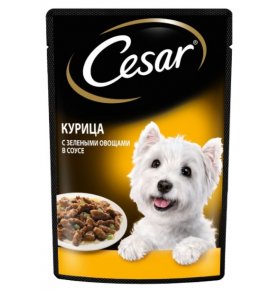 Влажный корм для собак курица Cesar 85 гр