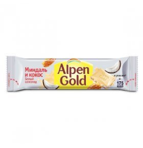 Шоколад белый кокос Alpen Gold 32 гр