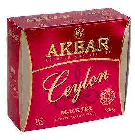 Чай черный Akbar цейлонский 100х2г