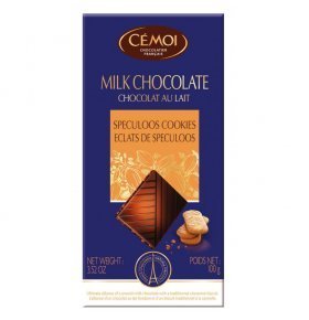 Шоколад Молочный c печеньем Спекулос Cemoi 100 гр