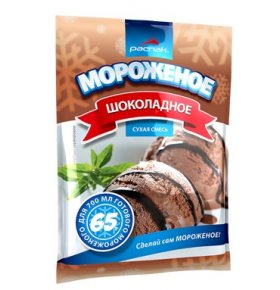 Сухая смесь мороженое шоколадное Распак 65 гр