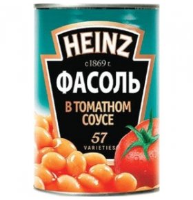 Фасоль в томатном соусе Heinz 415 г