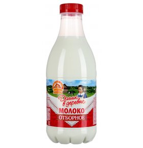 Молоко Домик в деревне цельное пастеризованное Деревенское Отборное 3,5-4,5% 0,93 л