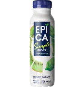 Йогурт питьевой киви шпинат 1,2% Epica 290 гр
