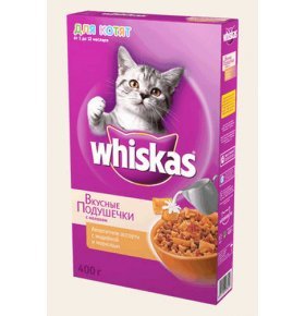 Корм д/котят Whiskas подушечки с молок индейк-морк 350г