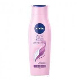 Шампунь уход молочко для волос здоровый блеск Nivea 250 мл