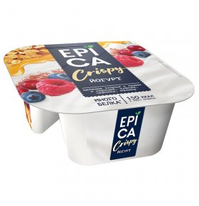 Йогурт натуральный и смесь из мюсли и сушеных ягод 6,0% Еpica Crispy 138 гр