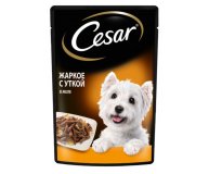 Влажный корм для собак утка Cesar 85 гр