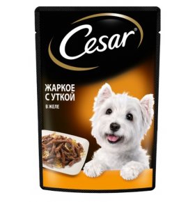 Влажный корм для собак утка Cesar 85 гр