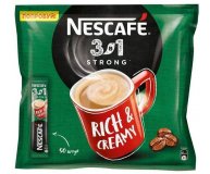 Кофе порционный растворимый 3 в 1 Крепкий Nescafe 50 пак х 14,5 гр