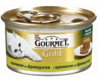 Корм д/котов Gourmet Gold кролик кусочки в паштете 85г