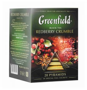 Чай Greenfield Redberry Crumbl пирамидки 20х1,8г