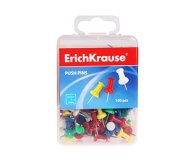 Силовые кнопки-гвоздики Erich Krause цветные, 100 шт