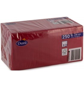 Салфетки бумажные Duni 3-слойные 24 х 24 см 250 шт