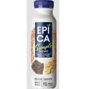 Йогурт питьевой злаки отруби чиа 1,2% Epica 290 гр