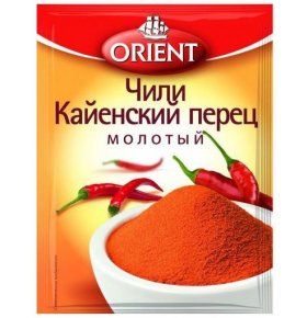 Приправа Чили молотый Кайенский перец Orient 12 гр