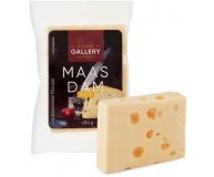 Сыр полутвердый Маасдам 45% кусок Cheese Gallery 180 гр