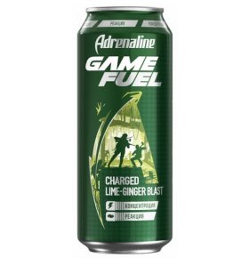 Энергетический напиток Game Fuel лайм-имбирь Adrenaline 0,449 л