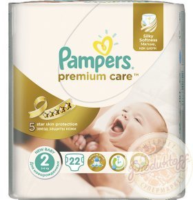 Подгузники Pampers Premium Care Mini 3-6кг 22шт/уп