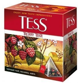 Чай черный Tess Берри Бар 20х1,8г