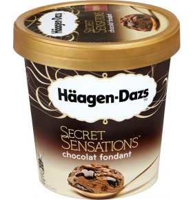 Мороженое Пломбир шоколадное Фондан Haagen Dazs 500 мл