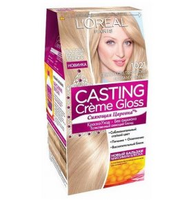 Краска-уход для волос 1021 Светло-Светло русый перламутровый Casting creme gloss 180 мл