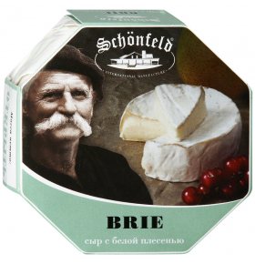 Сыр мягкий Brie с белой плесенью 60% Schonfeld 125 гр