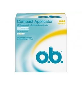 Тампоны Ob Compact Applicator Normal с аппликатором 16 шт