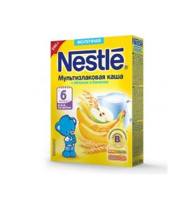 Каша молочная Мультизлаковая Яблоко и банан Nestle 220 гр